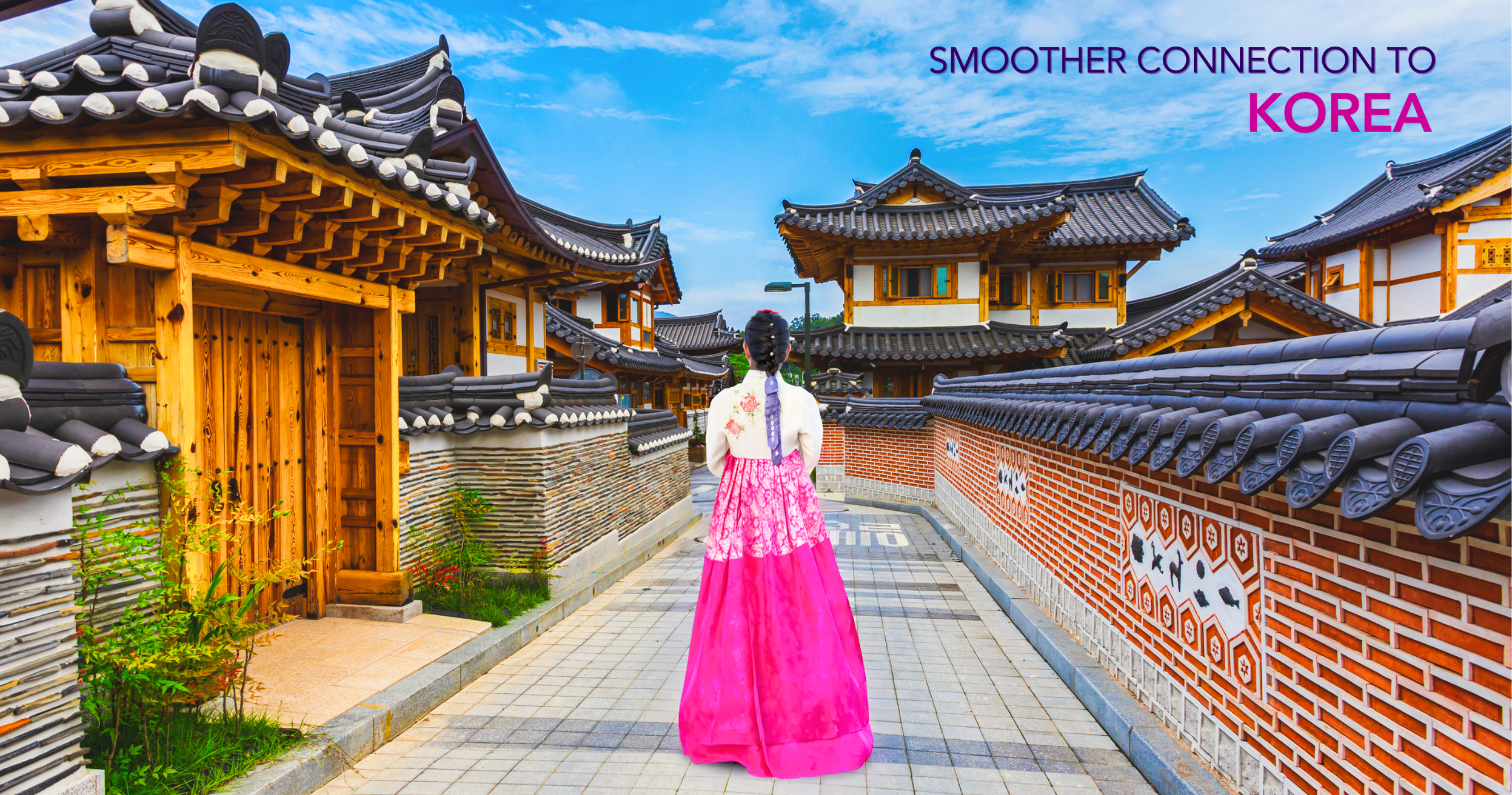 Fly smooth flight to Korea