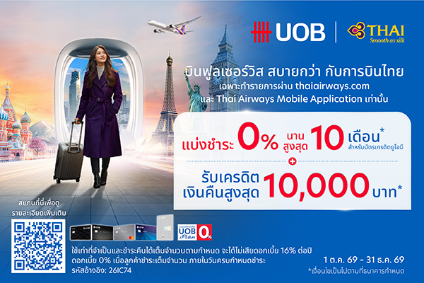 สิทธิพิเศษเฉพาะผู้ที่ถือบัตรเครดิตยูโอบี และ บัตรเครดิต TMRW