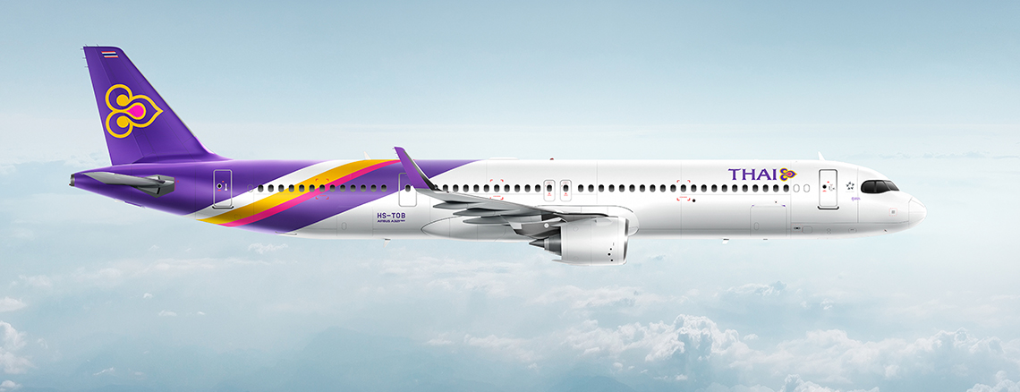 THAI AIRWAYS A321neo タイ航空 エアバス ph 1:400 1/400 Thai Airways A321neo HS-TOB Phoenix Model 1:400 Scale