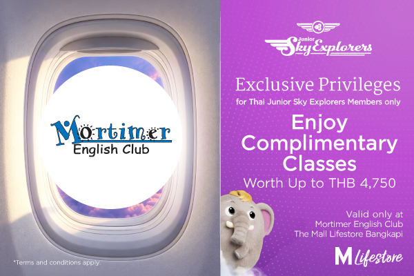 MORTIMER ENGLISH CLUB: Enjoy Complimentary Classes Worth Up to THB 4,750