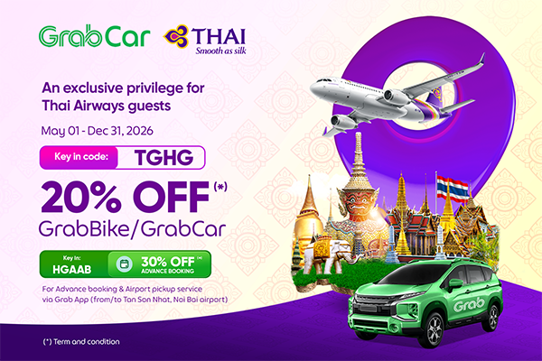 Fly Smooth, Ride Smart with Thai Airways and Grab