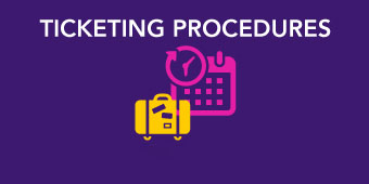 Ticketing procedures for COVID-19